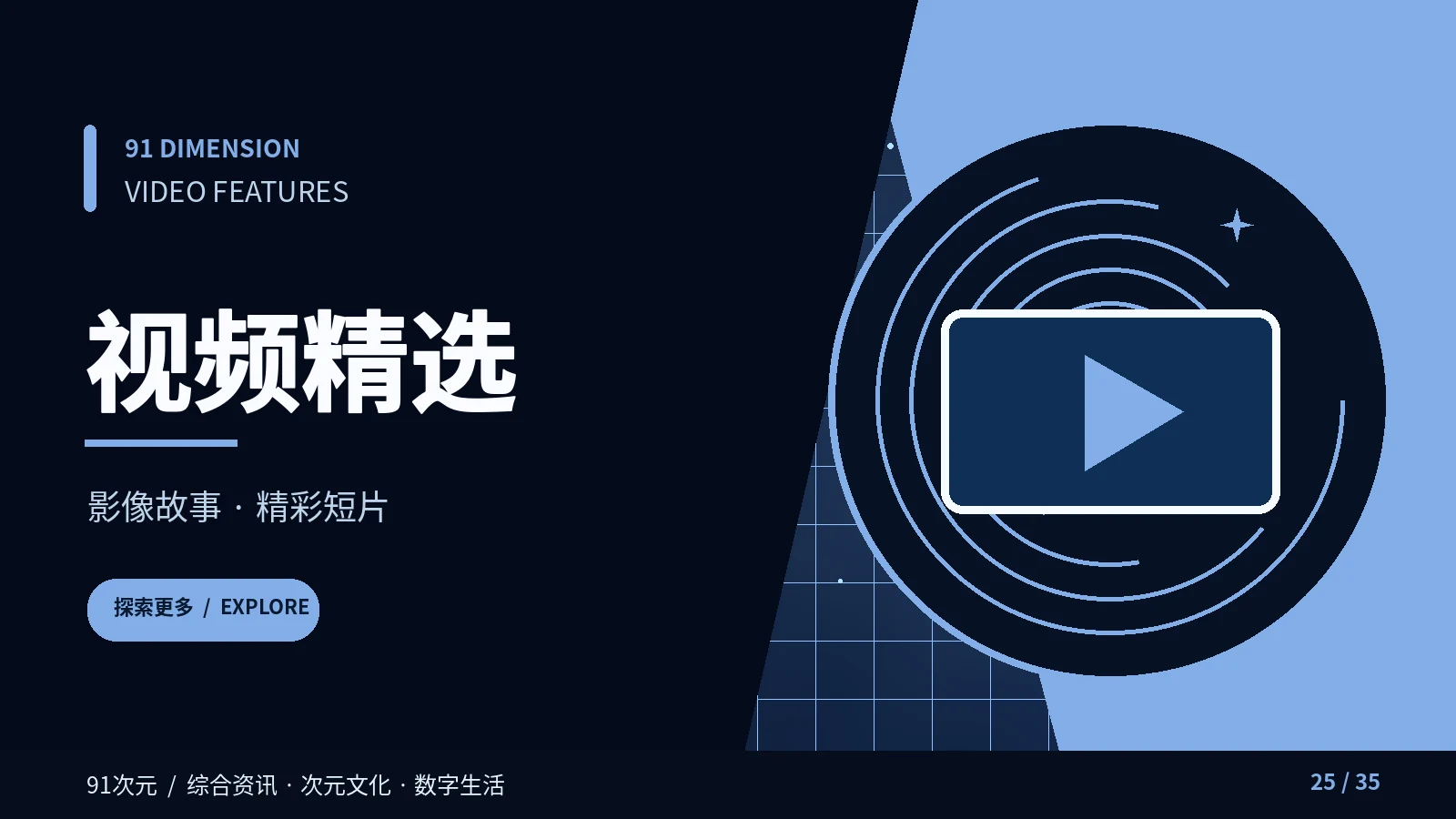 视频精选栏目配图